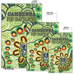 Australia Canberra Naidoc Area Rug Custom For Our Elders Area Rug