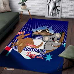 Australia Day Area Rug 2024 Proud To Be Australian Flag Color