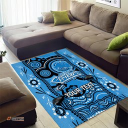 Custom Adelaide Strikers Cricket Area Rug Happy Australia Day Aboriginal Art