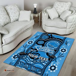 Custom Adelaide Strikers Cricket Area Rug Happy Australia Day Aboriginal Art