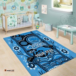 Custom Adelaide Strikers Cricket Area Rug Happy Australia Day Aboriginal Art