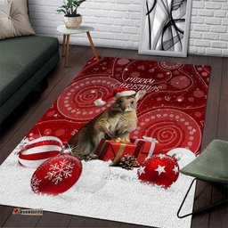Australia Christmas Wallaby Area Rug Aboriginal Art