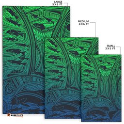 Torres Strait Islanders Area Rug Ocean Art