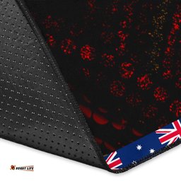 area rug aboriginal dot patterns flag tee aussie