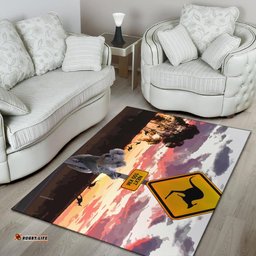 Area Rug Koala Rug Kangaroo Sign Sunset Landscape Art