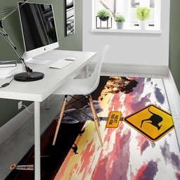 Area Rug Koala Rug Kangaroo Sign Sunset Landscape Art