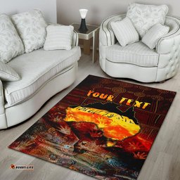 Aboriginal Personalised Area Rug Anangu Custodians