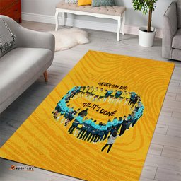 Matildas Til Its Done Custom Area Rug Australia Womens Soccer Gold Style
