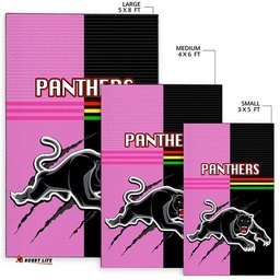 Panthers Rugby Area Rug Mix Color Jersey