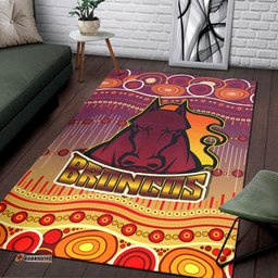 Broncos Rugby Area Rug Horse Aboriginal Patterns Area Rug