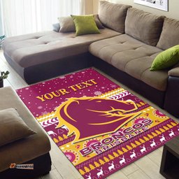 custom personalised broncos aboriginal area rug christmas brisbane tee aussie