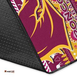 custom personalised broncos aboriginal area rug christmas brisbane tee aussie