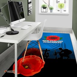 Anzac Day New Zealand Remembers Area Rug