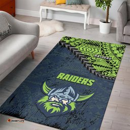 canberra raiders area rugs grunge polynesian tattoo nrl tee aussie