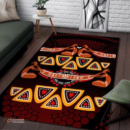 Didgeridoo Aboriginal Area Rug