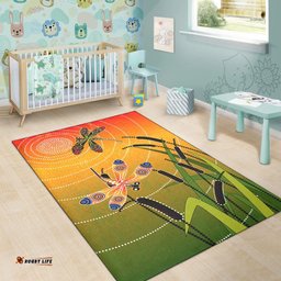 Aboriginal Area Rug Dragonfly Aboriginal Style