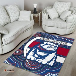 Western Football Bulldogs Area Rug Redamancy Indigenous Australian