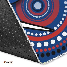 Western Football Bulldogs Area Rug Redamancy Indigenous Australian