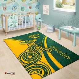 rugby area rug australian rugby kangaroo aboriginal patterns tee aussie