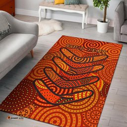 aboriginal personalised area rug aboriginal boomerangs and dot circle tee aussie