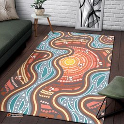 Area Rug Aboriginal Pattern ver06