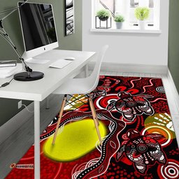 Aboriginal Flag NAIDOC Turtle Area Rug
