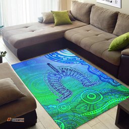 Aboriginal Torres Strait Islands Area Rug Wave Vibes