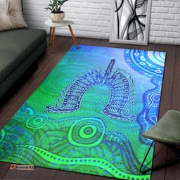 Aboriginal Torres Strait Islands Area Rug Wave Vibes