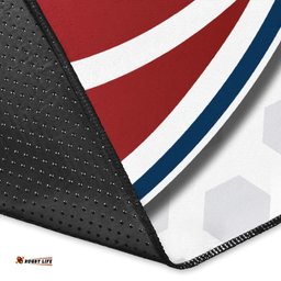 USA Rugby Area Rug Eagles Simple Style White