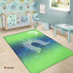 Torres Strait Islands Area Rug Indigenous Dot Painting Art