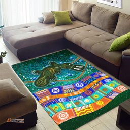 Aboriginal Platypus Painting Area Rug