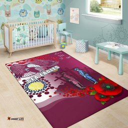 sea eagles anzac day area rug indigenous lest we forget tee aussie