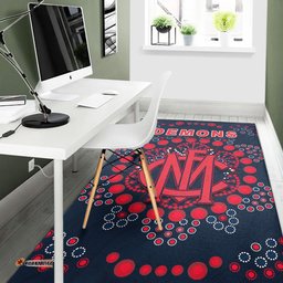 Demons Football Area Rug Melbourne Indigenous