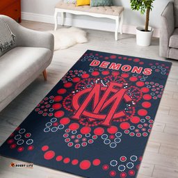 Demons Football Area Rug Melbourne Indigenous