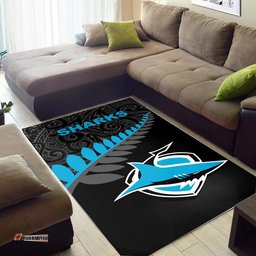 cronulla sutherland sharks area rug rugby maori nrl tee aussie