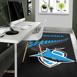 cronulla sutherland sharks area rug rugby maori nrl tee aussie