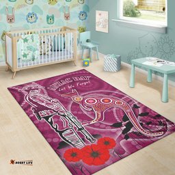 Maroons Rugby Area Rug ANZAC Maroons Rugby Area Rug