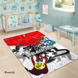 NAIDOC St. George Illawarra Dragons Area Rug Tribal Style