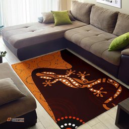 Aboriginal Area Rug Lizard in Aboriginal Dreaming