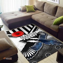 Magpies Area Rug Collingwood ANZAC Day Special Version 2