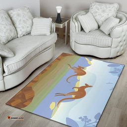 Area Rug Kangaroo Rug Landscape Art Painting Ver01