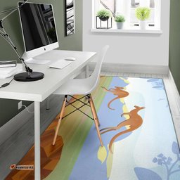 Area Rug Kangaroo Rug Landscape Art Painting Ver01