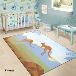 Area Rug Kangaroo Rug Landscape Art Painting Ver01