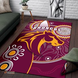 broncos indigenous area rug brisbane strong tee aussie