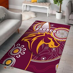 broncos indigenous area rug brisbane strong tee aussie