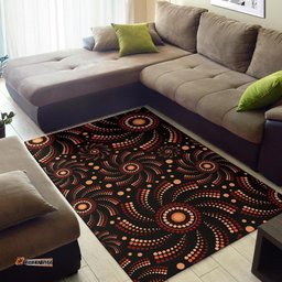 Aboriginal Area Rug Aboriginal Circle Dot Painting Patterns