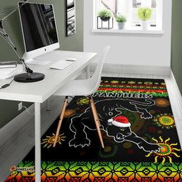 Penrith Panthers Christmas Area Rug Indigenous