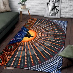 Area Rug Didgeridoo Australia Rug Aboriginal Dot Painting