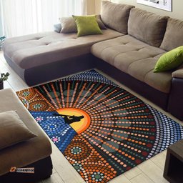 Area Rug Didgeridoo Australia Rug Aboriginal Dot Painting