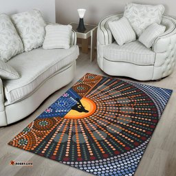 Area Rug Didgeridoo Australia Rug Aboriginal Dot Painting